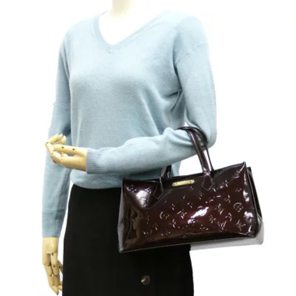 Louis Vuitton Wilshire Vernis Tote Bag Monogram Purple - Picture 2 of 7